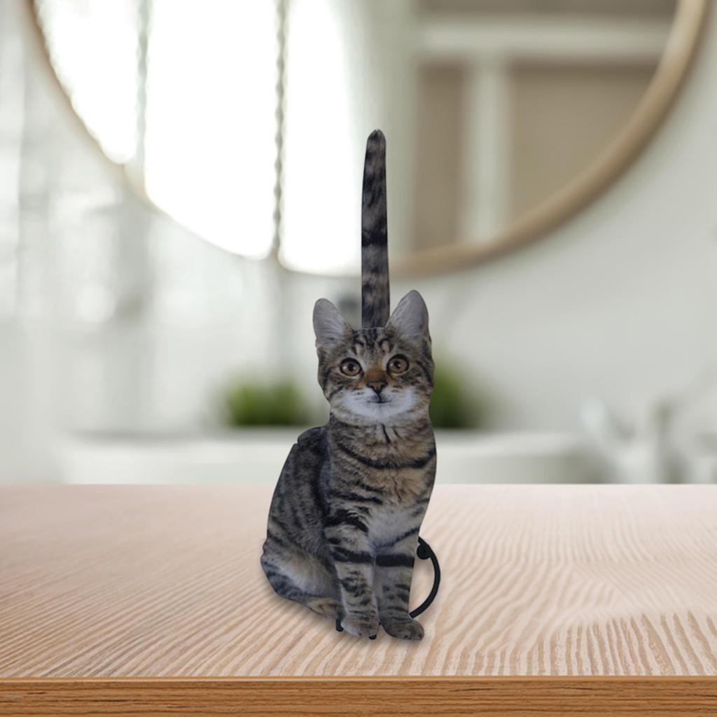 Kat Decoratieve Papieren Handdoek Houder Of Toiletrolhouder Gietijzer Aanrecht Keuken Badkamer Roll Dispenser Ambachten Ornamenten: Gray