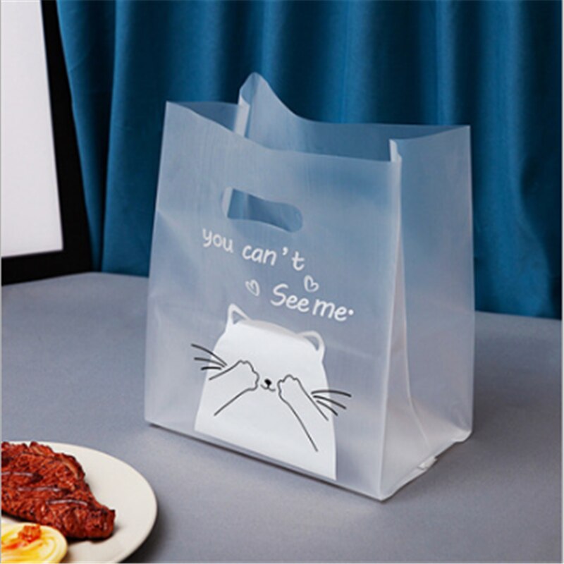 20*30cm engangs plastik emballage bage emballage pose køkken tilbehør dessert takeaway taske køkken gadgets jul: 4 / 10 stk