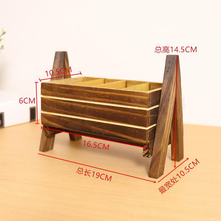 Wooden Desktop Storage Rack Fleshy Small Flower Rack Office Window Sill Desktop Mini Storage Rack: Sparks Fy 3