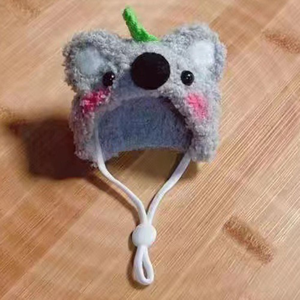 Akcesoria dla lalek Pluszowa czapka dla chomika Ręcznie szydełkowana mini bawełniana czapka dla lalek DIY Urocza czapka dla lalek Zabawka dla dziewczynki: Ciemny brąz