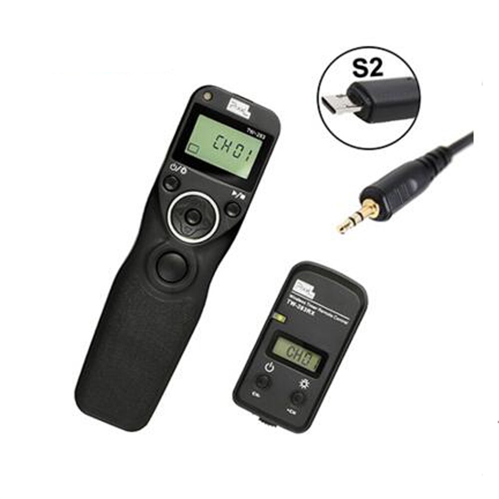 Pixel TW-283 minuterie sans fil télécommande déclencheur (DC0 DC2 N3 E3 S1 S2) câble pour Canon Nikon Sony caméra TW283 VS RC-6: S2