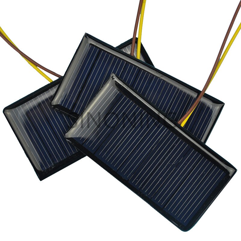 5 stks Solar Epoxy Panel Polykristallijne Zonnepaneel 5 V 60MA Solar DIY oplaadbare batterij