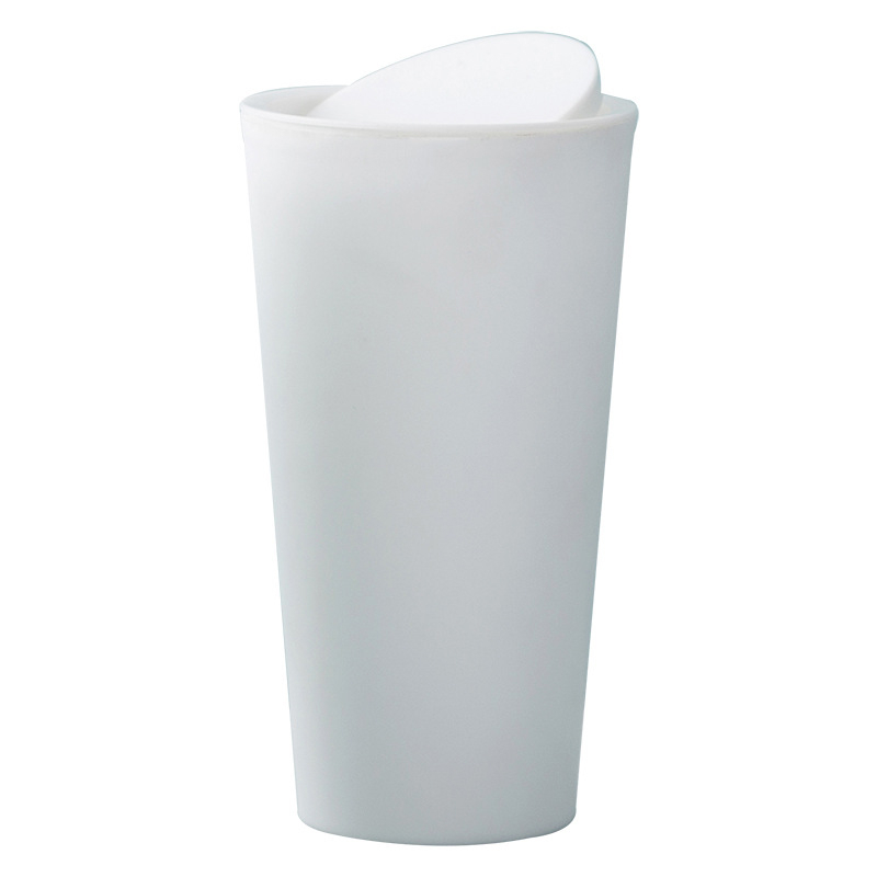 Cubo de basura para coche, Papelera para habitación de casa, soporte de papelera, cesta, accesorios para automóviles: Blanco
