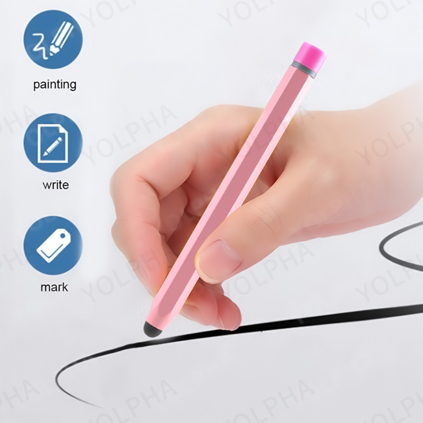 Stylet universel pour iOS Android, stylo tactile, crayon capacitif pour dessin, iPad, Samsung, Xiaomi, tablette, téléphone intelligent, stylet mignon