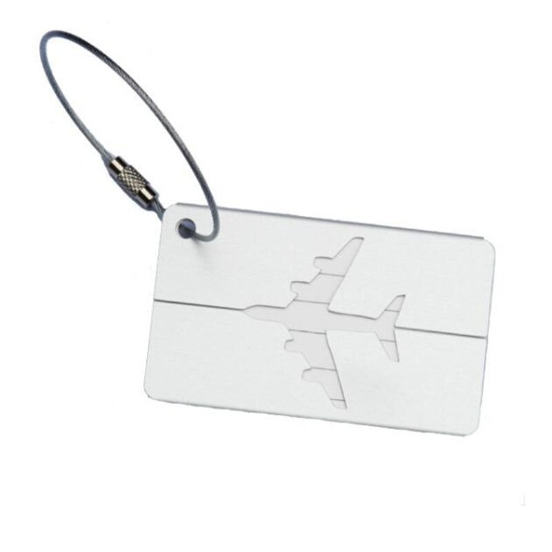 Aluminum luggage tag Boarding flight baggage card Travel Luggage Label Straps Suitcase Luggage Tags