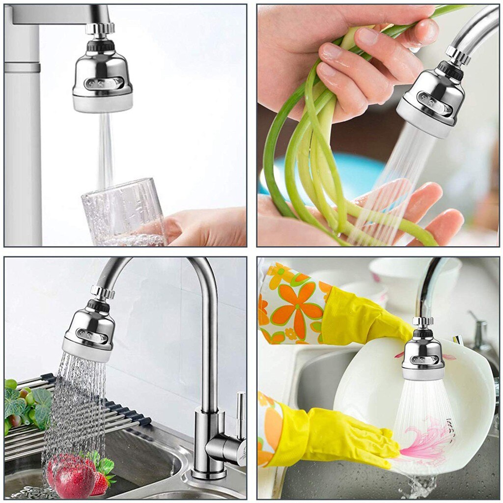 Faucet booster water saving device Rotatable Faucet Sprayer Head Prevent Splash Tap Booster Shower Water Saving Kitchen tool