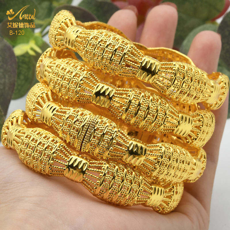 Dubai Armreifen Für Frauen Nahen Osten Gold Farbe Armreif Äthiopischen Saudi-arabischen Armbinde Hochzeit Braut Schmuck Afrikanische Geburtstag: Schwarzes verzinktes