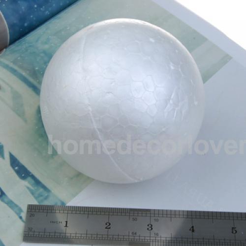 20 Pcs 100 Mm Modelling Polystyreen Piepschuim Foam Ball Wit Craft Ballen Voor Diy Christmas Party Decoratie Benodigdheden