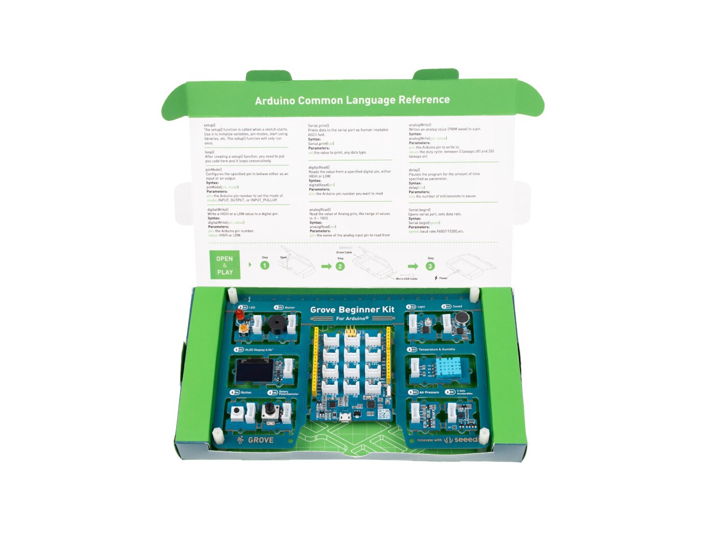 Hain Anfänger Kit für Arduino-Alle-in-one Arduino Kompatibel Board mit 10 Sensoren und 12 Projekte 110061162