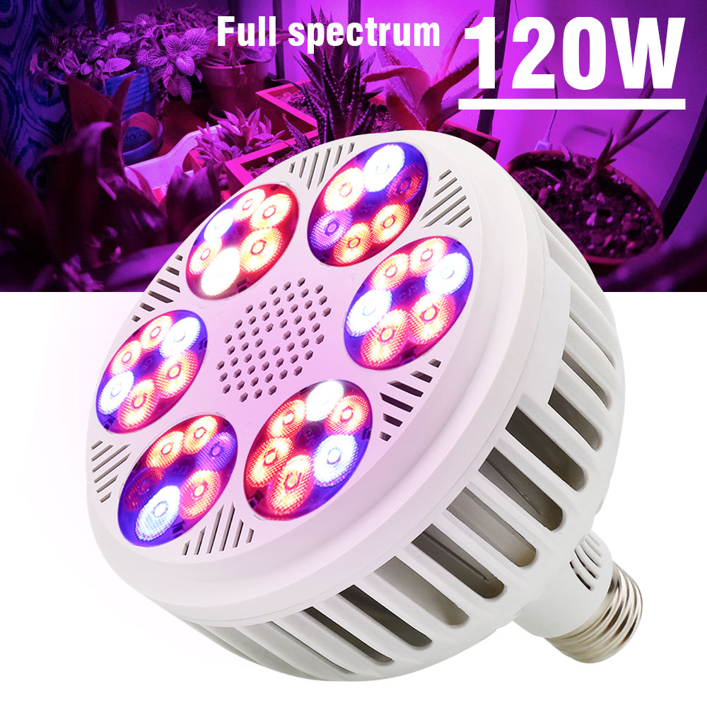 Volledige Spectrum 30W/50W/80W/100W/120W AC85 ~ 265V uv + Ir E27 Led Grow Licht Voor Bloeiende Planten Hydrocultuur Systeem Led Aquarium Lamp