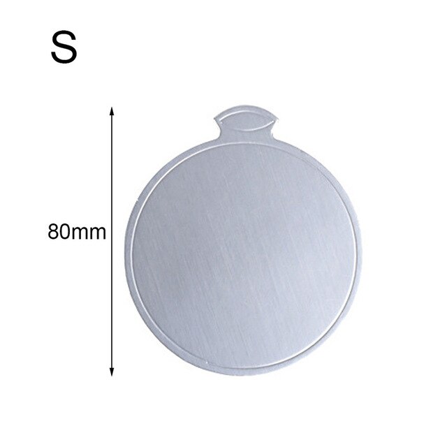 Pack von 100 Runde Kuchen Bretter Dekorative Einweg Kuchen Pizza Kreis Karton Kuchen Karton Kuchen Papier Bretter: Silber- 8cm