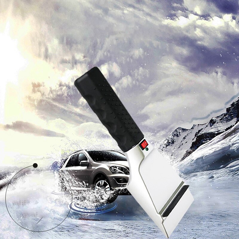 Elektryczna podgrzewana skrobaczka robić szyb samochodowych c-igarette lżejsze usuwanie śniegu łopata przednia szyba odszranianie czyste narzędzia