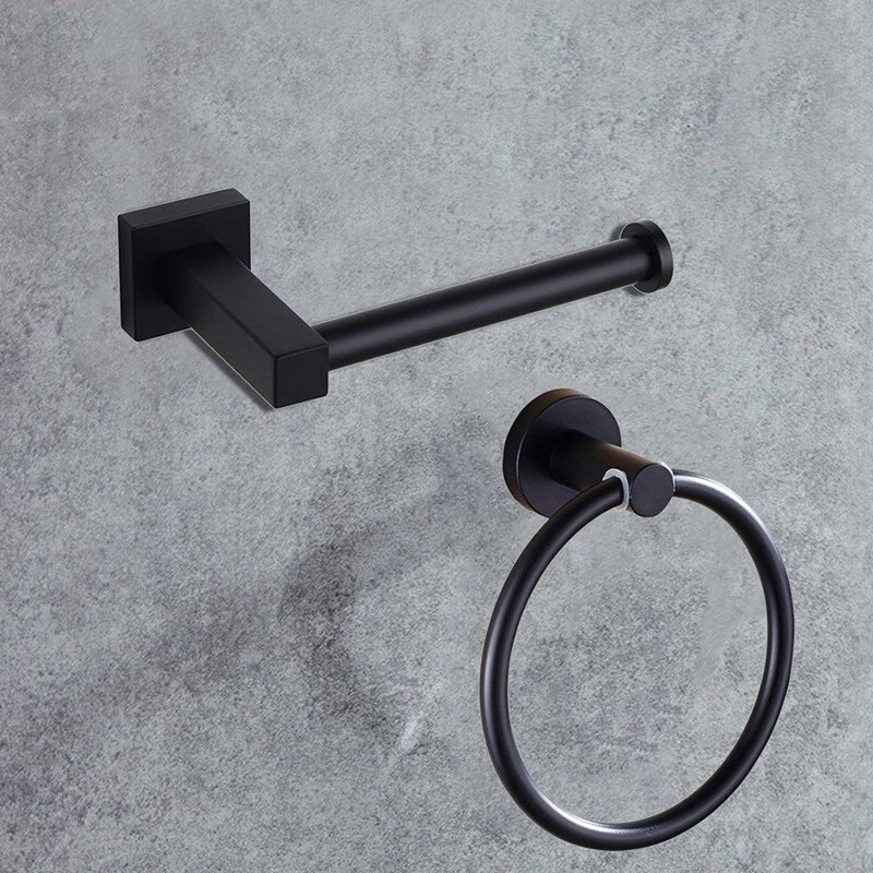 Moderne handdoekringen van roestvrij staal, handdoekhouder, ronde handdoekhouder voor aan de muur, badkameraccessoires, hardware