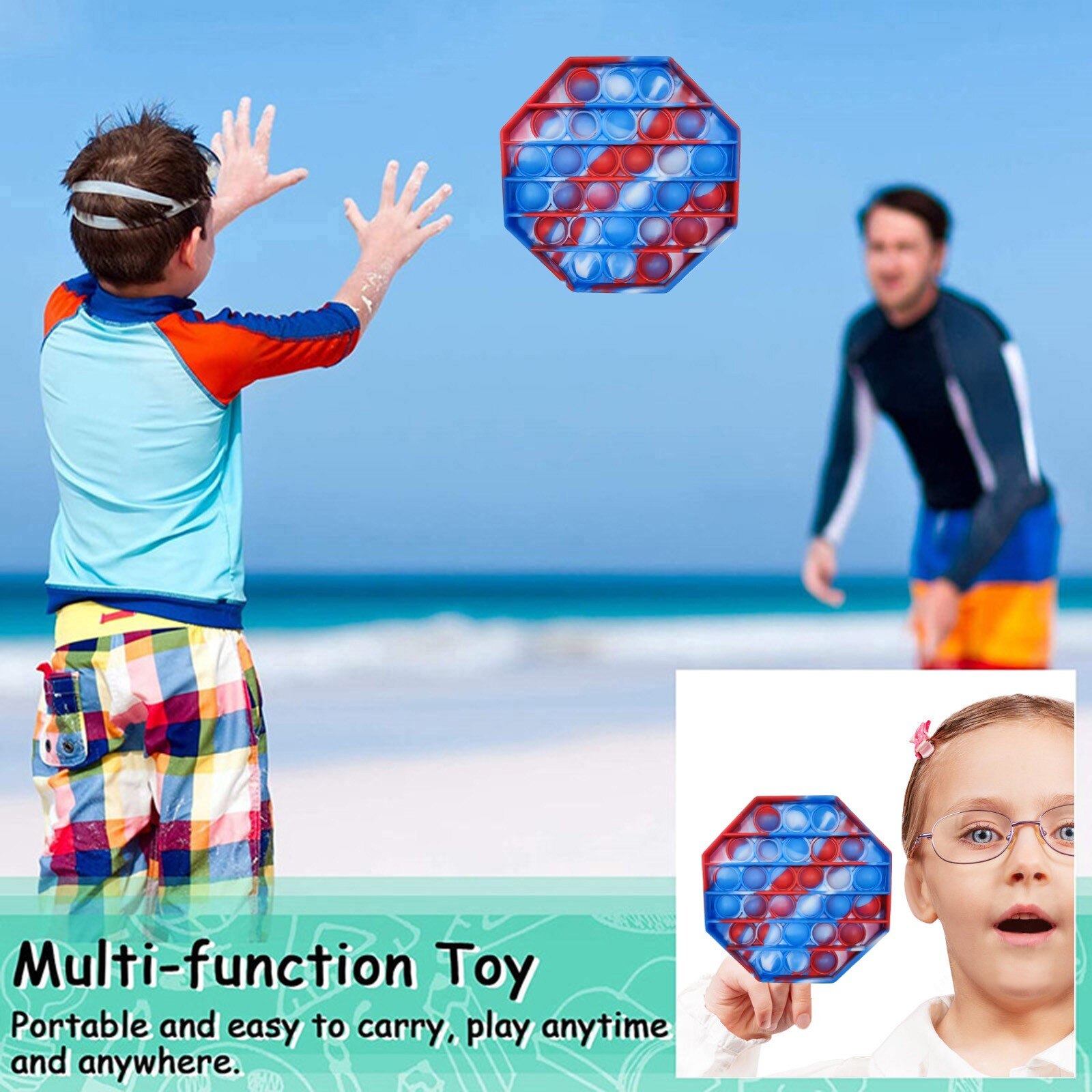 Funny Fidget Toys Simple Dimple Poppit Toy Bubble Sensory Toy For Adult Kids Stress Reliever Autism антистресс шары