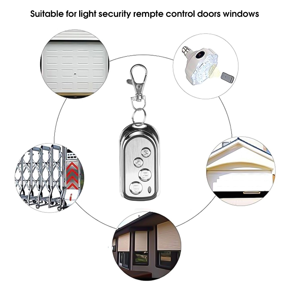 KEBIDU sans fil 433Mhz multifréquence télécommande copie Code à distance 4 canaux électrique clonage porte porte de Garage Auto