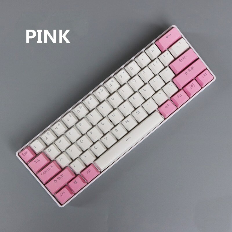PBT keycap Poker2 gh60 61 keys are available in a variety of colors, suitable for most mechanical keyboards: 9