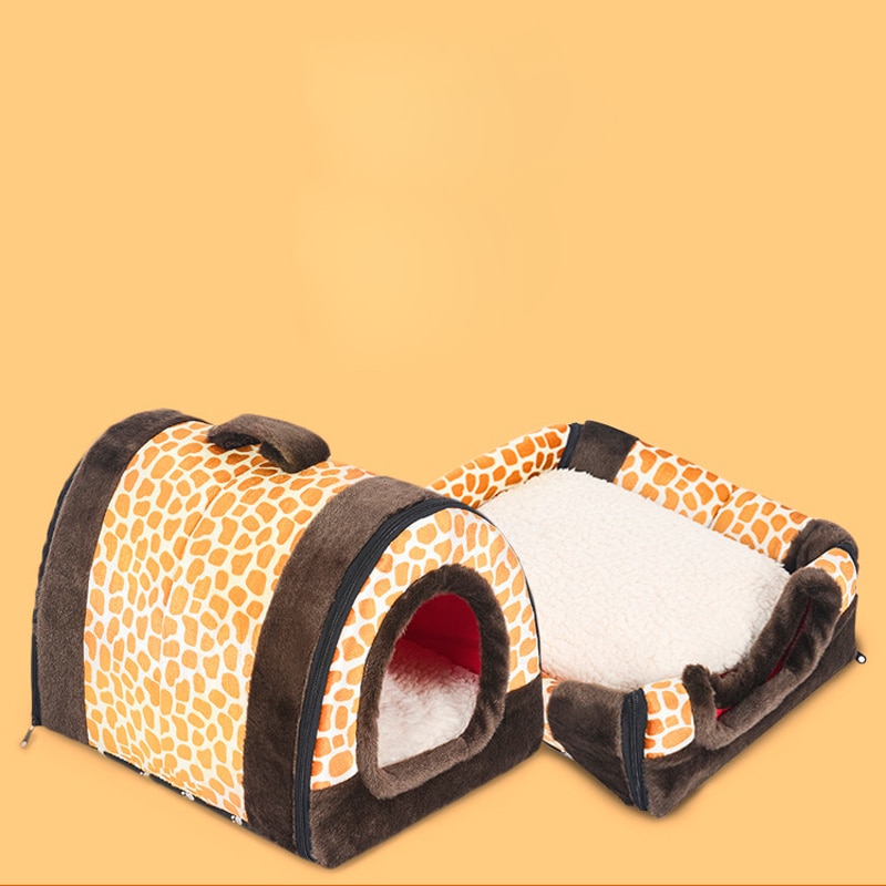 Niche pliable pour animaux de compagnie, niche avec tapis, lit pour chien, chat, chiot, petit, moyen gabarit, Chihuahua, coussin