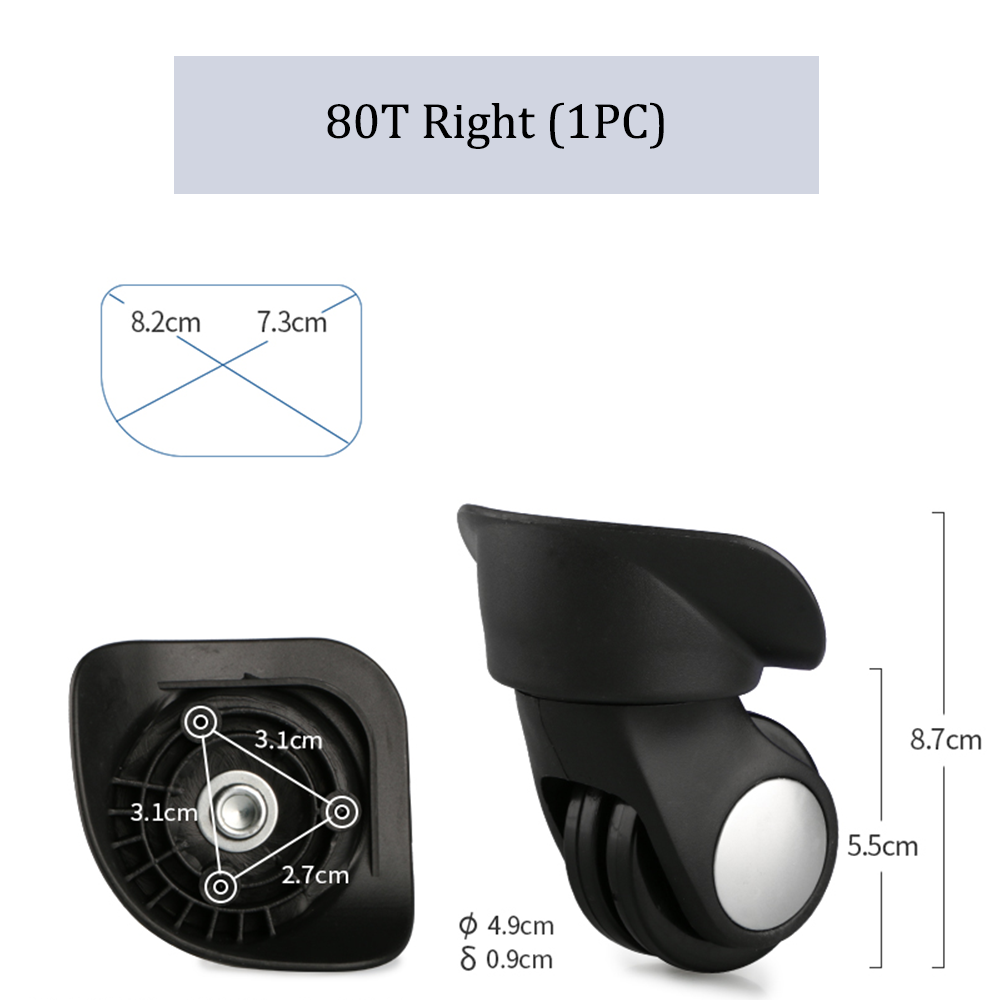 Suitable For Samsonite Suitcase Wheel Replacement Trolley Case Pulley Suitcase Casters Durable Password Box Wheel Repair Parts: Red