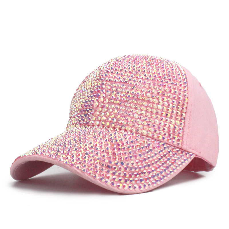 Gorra de béisbol con diamantes de imitación para niña y niño, gorro de béisbol colorido con diamantes de imitación, Snapback para niño y bebé de 3 a 8 años: A