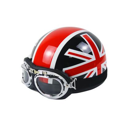 Mode Britse Union Jack Britse Motorhelm Elektrische Fiets Helmen Zomer Half Gezicht Modellen Helm Van Abs