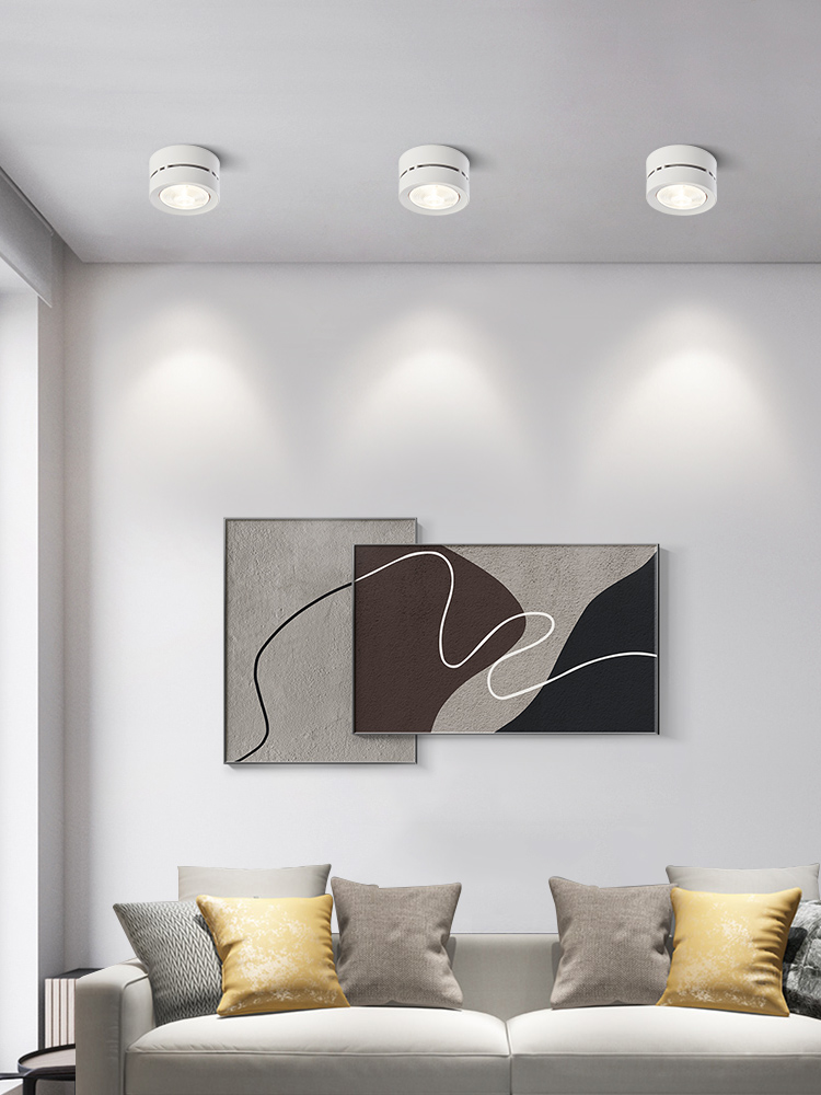 Dimbar led-downlight stue soverom utenpåliggende downlight taklampe spotlight 7w 10w 12w 15w ac220v ac110v