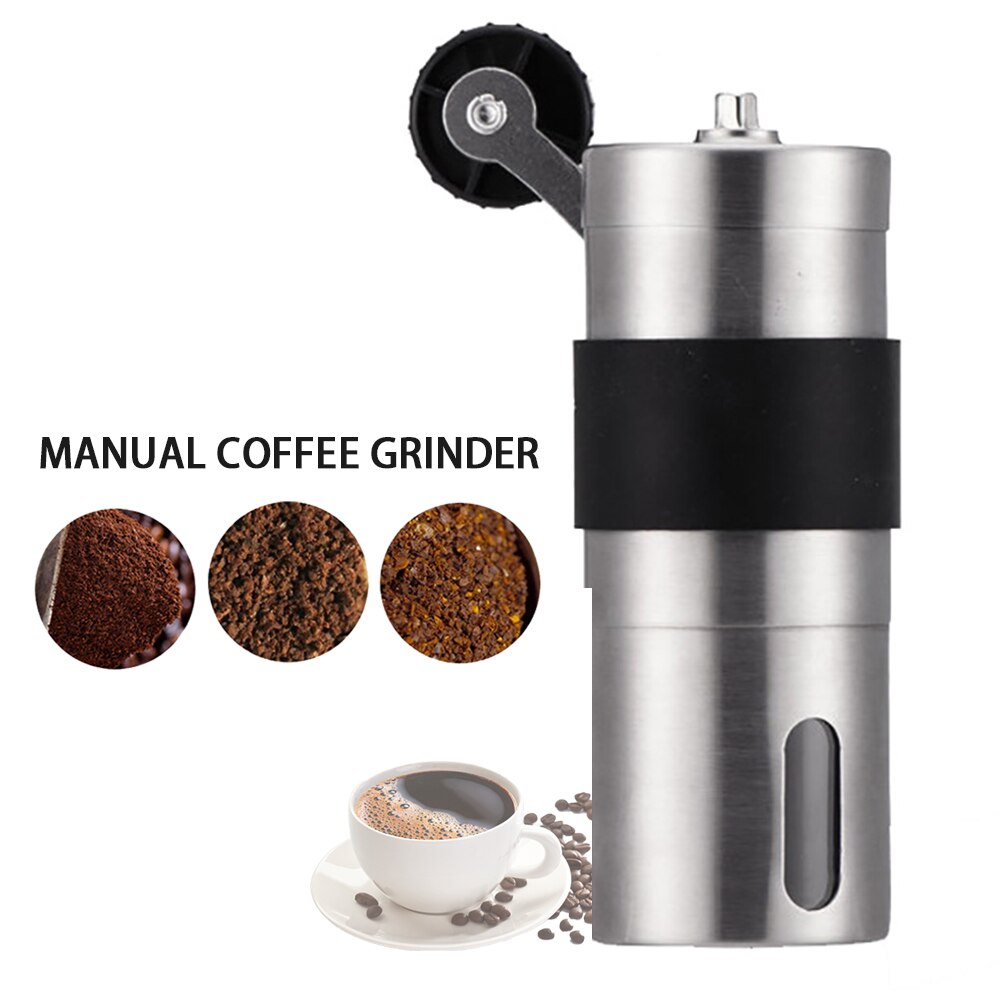 2 Size Manual Hand Keramische Thuis Koffiemolen Rvs Verstelbare Koffiemolen met Opslag Rubber Loop Eenvoudige Reiniging