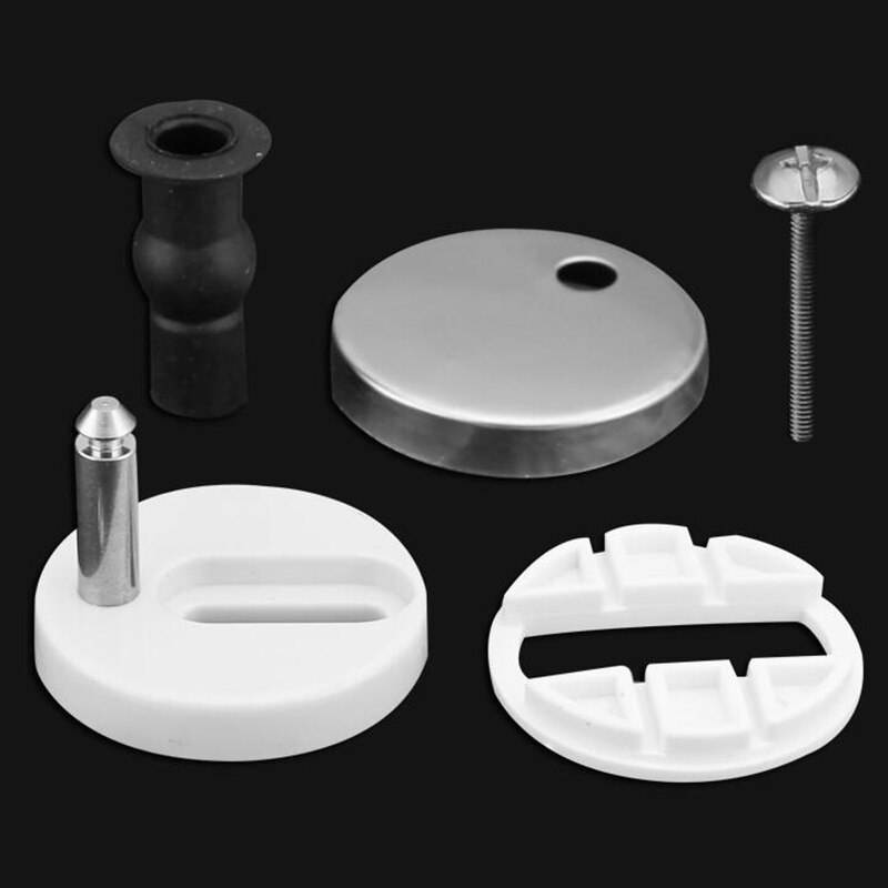 2Pcs Universal Toilet Seat Hinges Replacement fittings Mountings Top Fix WC bisagra buckle Screw