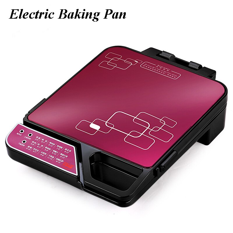 Multi-function Electric Pancake Machine Ultra-thin Griller Non-stick Double-sided Barbecue Pizza Waffle Machine DLD-002