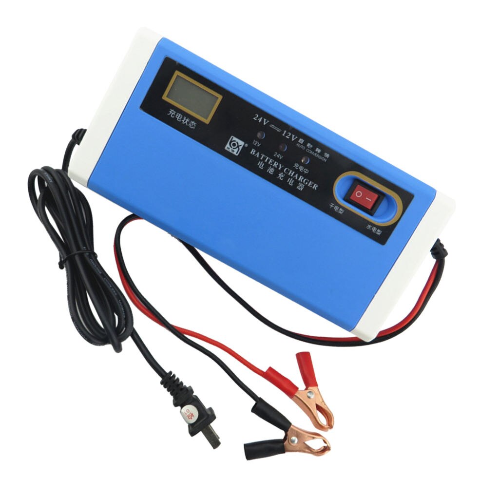 Battery Charger 12V 10A DC Intelligent Motorcycle Car Electric Scooter