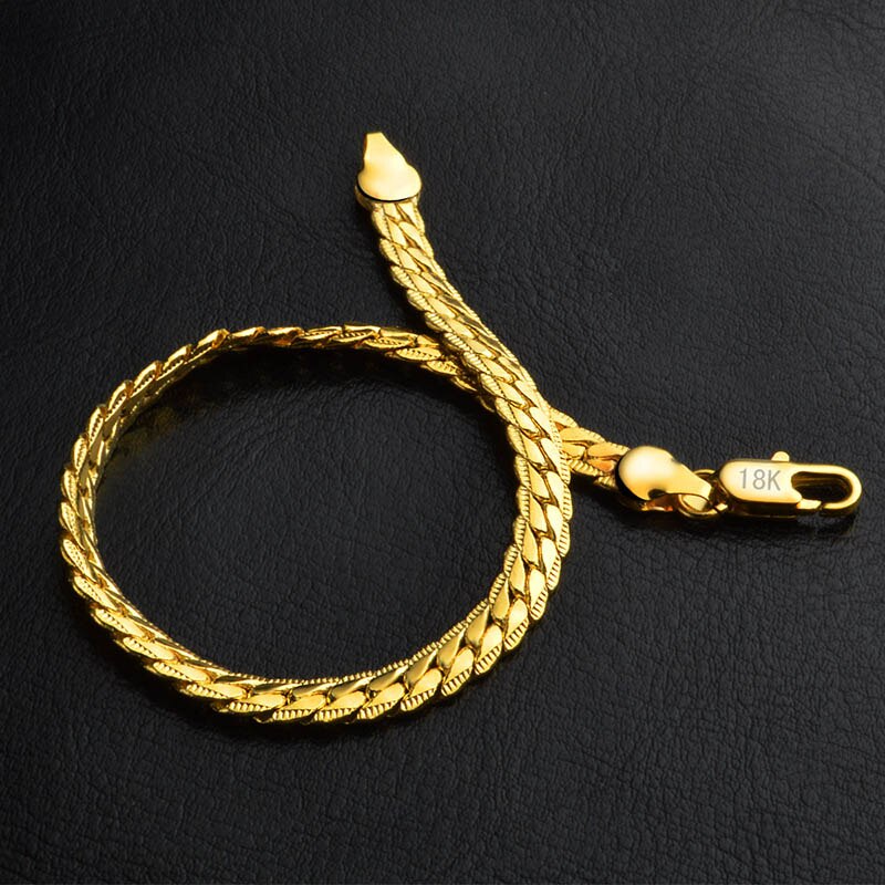 Curb Kubanischen Kette Gold Farbe Armbänder Für Männer Frauen Punk Hip Hop Männlichen Edelstahl Armband Armreif Erklärung Schmuck