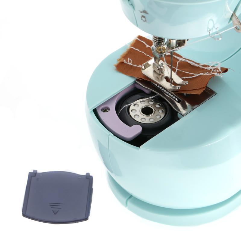 Mini Electric Sewing Machine Household Multi-Function Micro-Sewing Machine w/ Foot Pedal US Plug 2-Speed Adjustable Lightweight