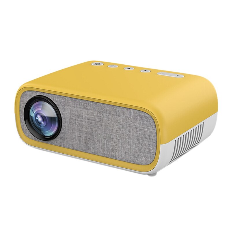 Mini Portable Projector FHD 1080P Color LED 3D Play With Built-In Speakers For Home Audiovisual: Donker Cyaan