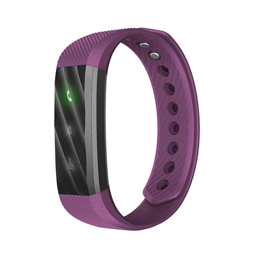 ID115 Lite Smart Armband Fitness Tracker Stappenteller Activiteit Monitor Mobiele Telefoon Monitoring Sport Armband: Purple