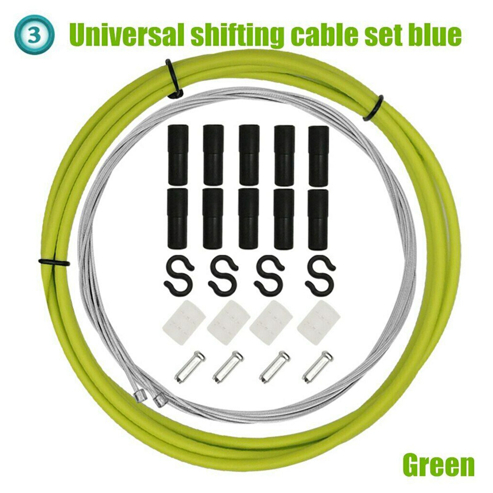 Universal Bicycle Brake & Shift Derailleur Cable (Housing & Cables) Complete Set