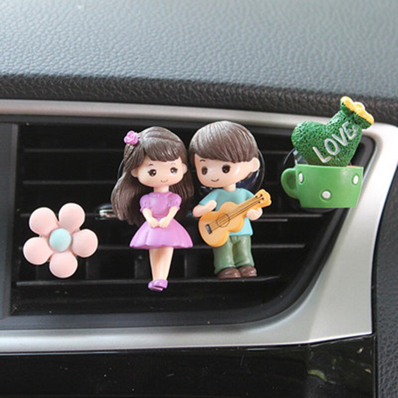 Creatieve Schattige Paar Ballon Auto Airconditioning Parfum Clip Aroma Auto Air Outlet Frisser Tyure Decoratie