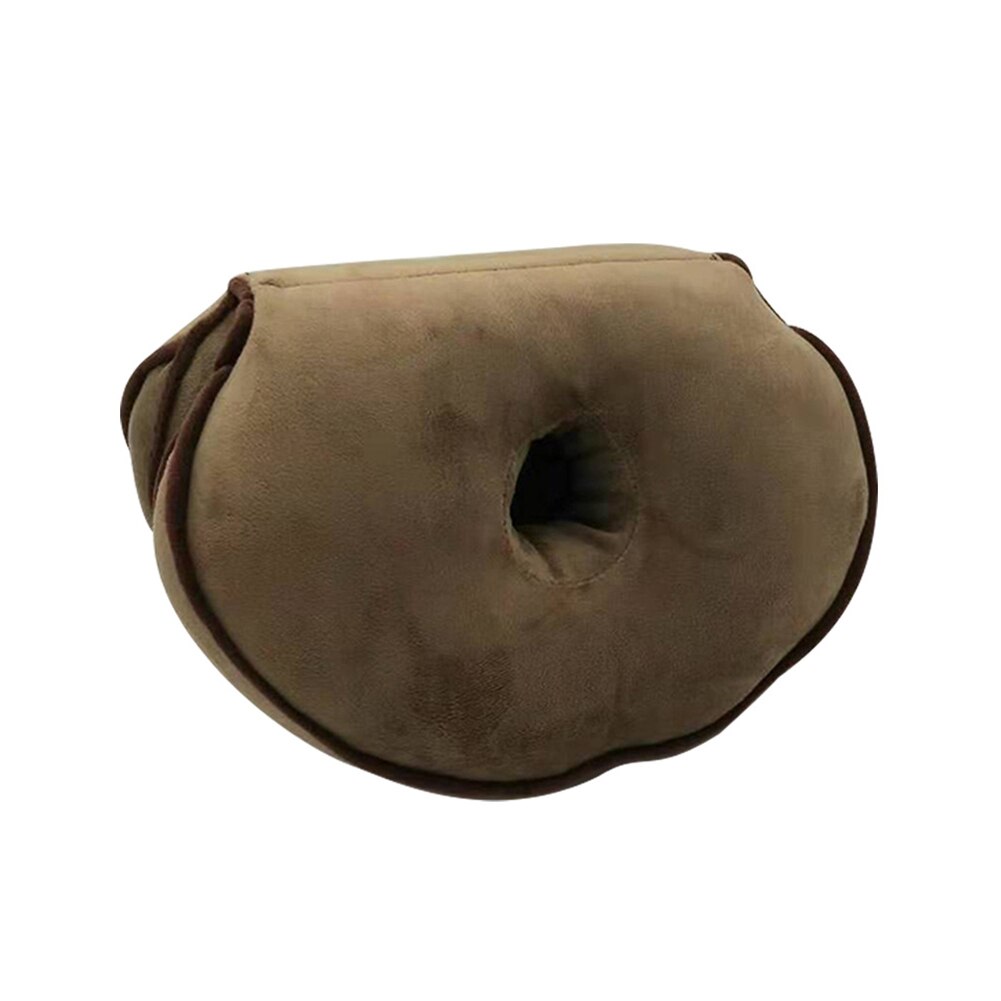 Dual Comfort Orthopedic Cushion Pelvis Pillow Lift Hips Up Seat Cushion Multifunction, for Pressure Relief: coffee