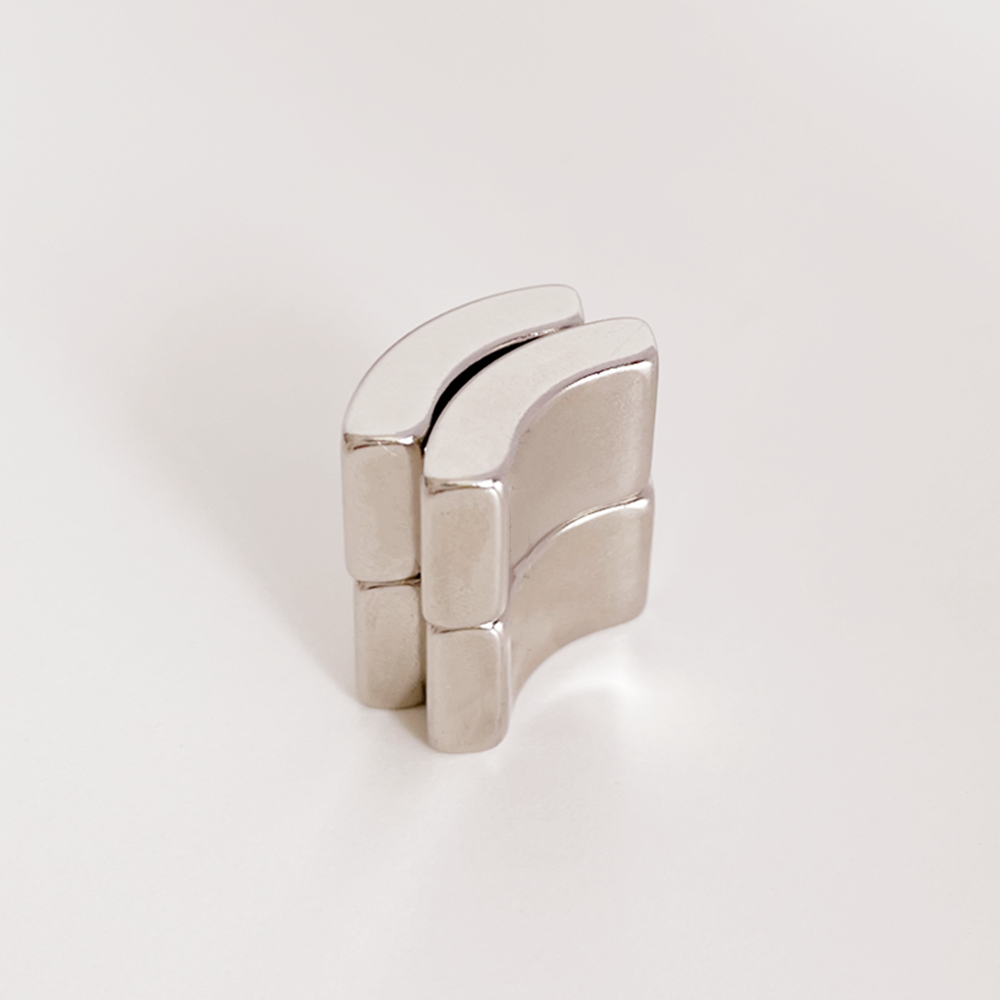 4PCS Neodymium Magnetic Arc Rare Earth Segment Magnets Bent Permanent Magnetics OR15xIR10xT11mmx90Deg. Magnetic Filter For Tube