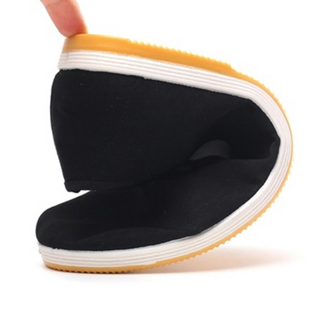 Zapatos tradicionales chinos de Kung Fu para hombre, calzado de tai-chi de algodón negro, zapatos informales de tai-chi de tela de algodón de Beijing antiguo, zapatos deportivos