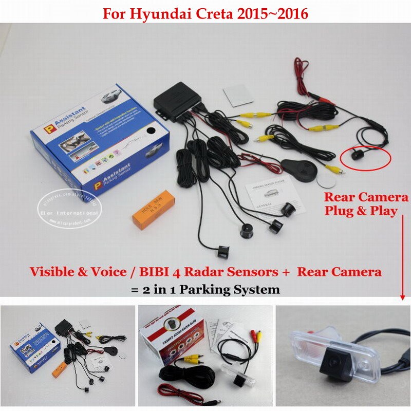 Voor Hyundai Creta ~ Parkeer Sensor Sensoren Auto Alarm Systeem Achteruitkijkspiegel Reverse Camera