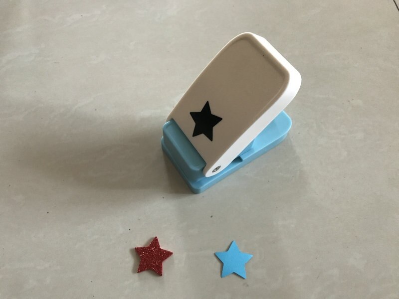 free 2.5cm star scrapbook cutter VA foam punch cardboard and corrugated puncher balsa wood punches metal sheet and cork punch