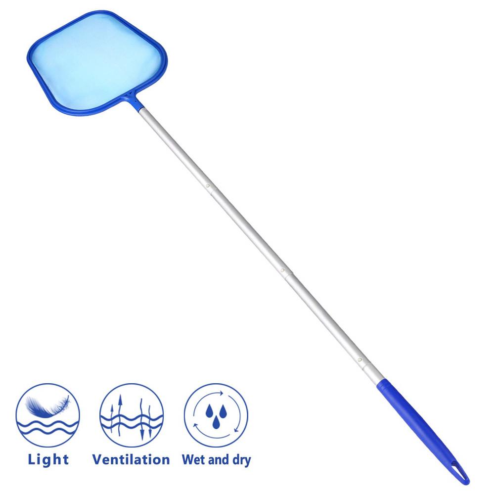 Plastic Pool Rake Aluminum Plastic Swimming Pool Net Leaf Rake Mesh ... – Grandado