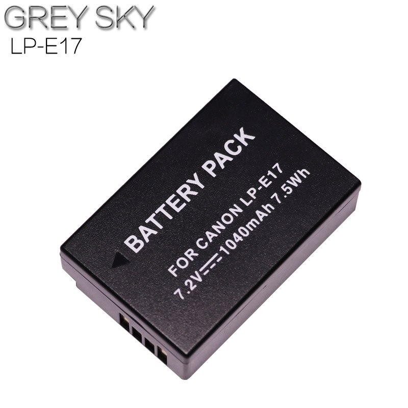 LP-E17 LP E17 LPE17 Rechargeable 1040mAh Lithium Batterie Pour Appareil Photo Numérique Canon EOS M5 M6 200D T6I T6S 750D 760D 77D X8I: 1 battery