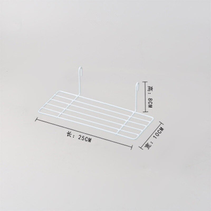 Thuis Wanddecoratie Ins Ijzeren Rooster Decor Frame Opknoping Rack Muur Display Art Opbergdoos Mand Mesh Plank Rack Holder organizer: White Tray