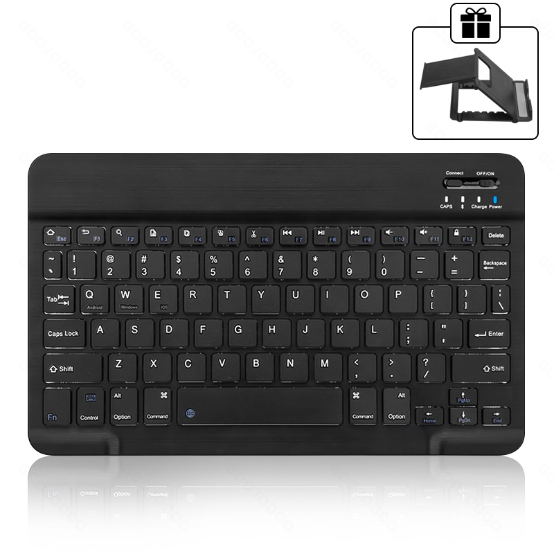 Voor Ipad Toetsenbord Draadloze Bluetooth Toetsenbord Teclado Tablet Voor Ipad Xiaomi Samsung Huawei Tablet Android Ios Windows: Black A
