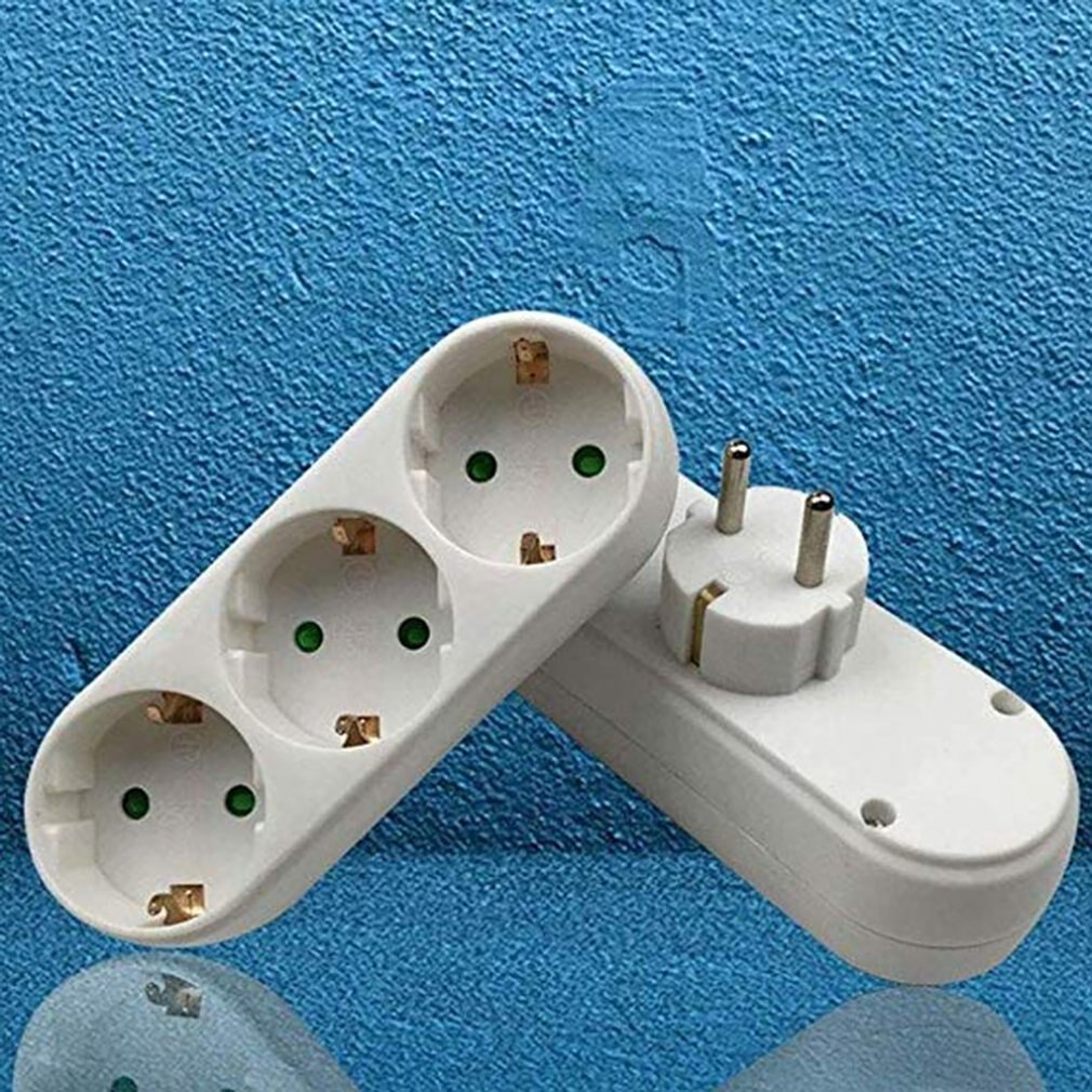 2/3 Socket Multiple Plug Power Strip Socket Distribution Adapter 16A/250V German Standard Power Supply Plug Adapter