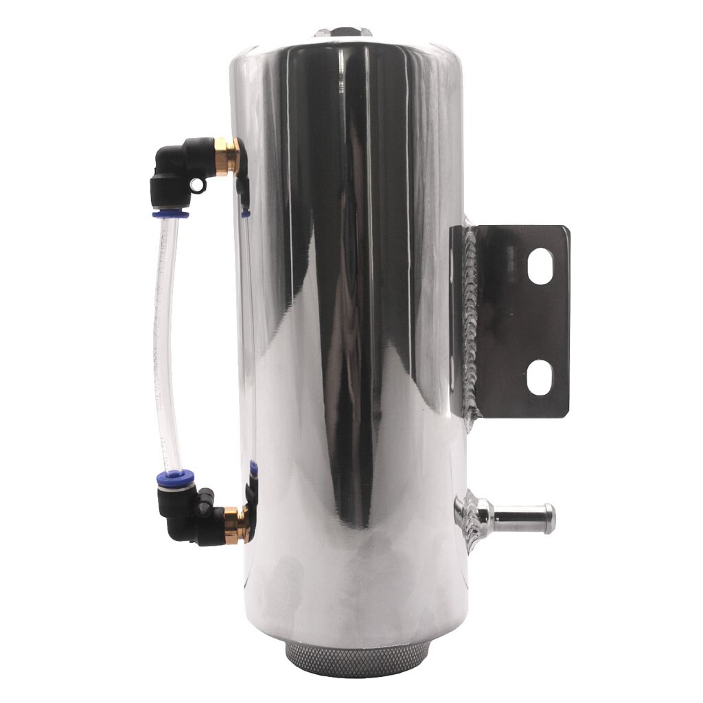 Radiador de agua Universal contenedor inoxidable depósito de botella de tanque de desbordamiento de refrigerante