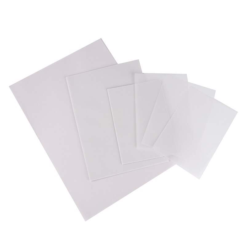 50pcs T-Shirt Impression Sur Papier de Transfert Thermique Léger Tissu Tissu Processus Autocollant Décoration Brillant Vêtements T-shirt Autocollants