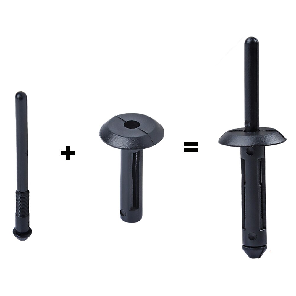 100 pièces en plastique Auto Rivet agrafe pour Jeep Wrangler 07-15 Chrysler 300 99-10 Dodge Avenger 08-14 Nylon attache voiture accessoires