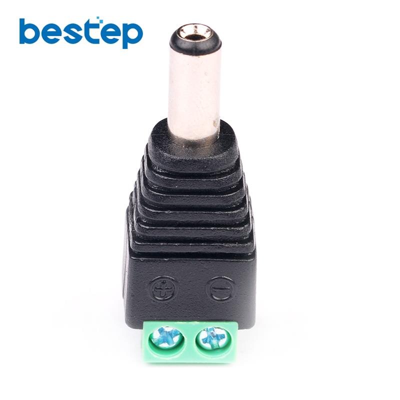 5.5*2.1MM 5.5mm x 2.1mm Male CCTV LED DC Power Plug Jack Adapter Connector