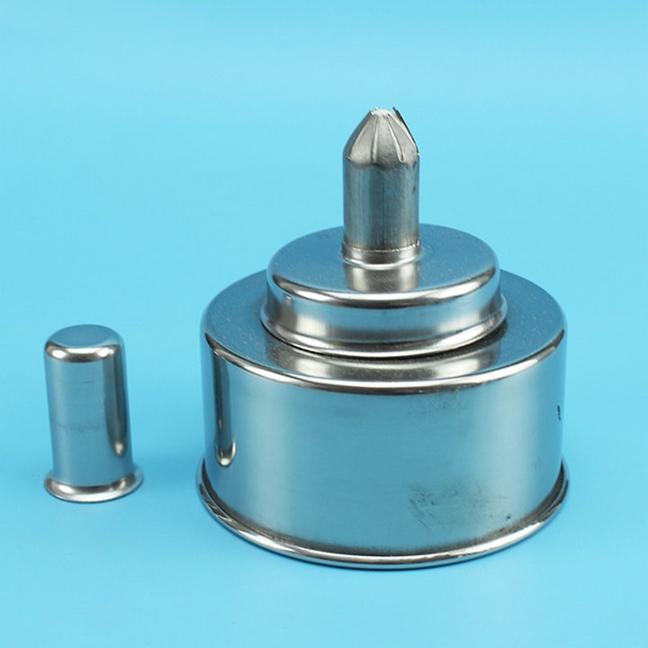 1piece/lot 200ml 304 Stainless Steel Alcohol Burner Lamp with wick for Laboratory experiments